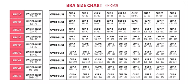 Size Guide Bra EL DESEO PAK size-guide-bra-el-deseo-pak